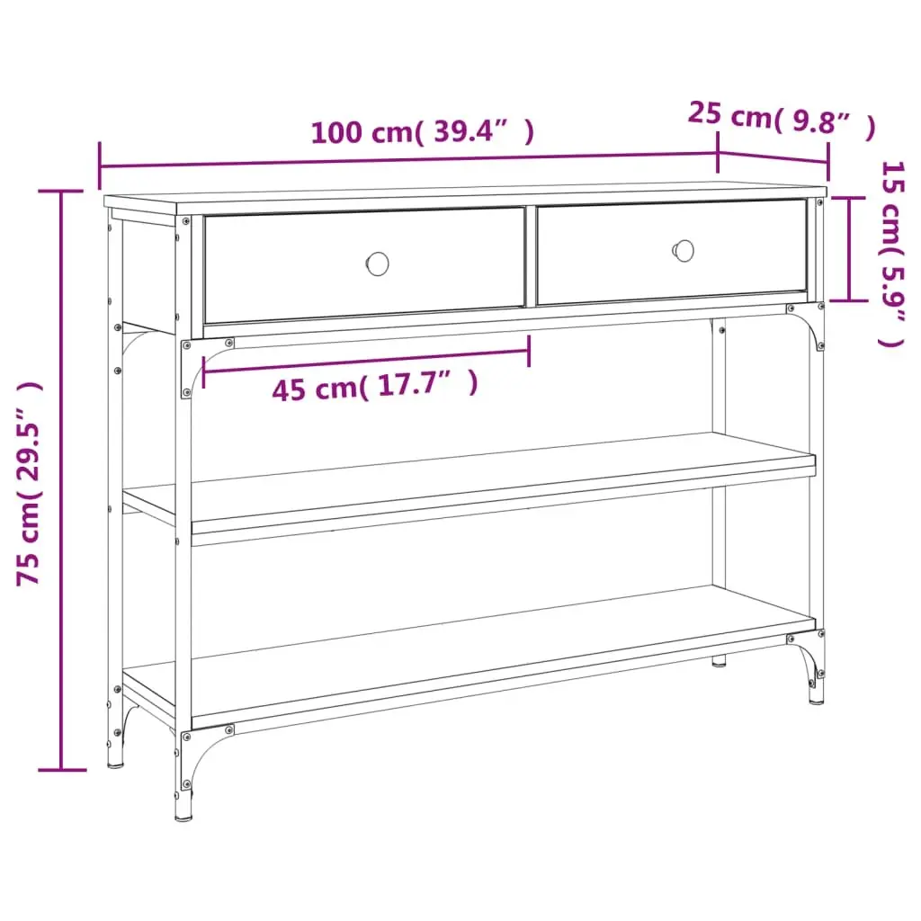 Black Console Table