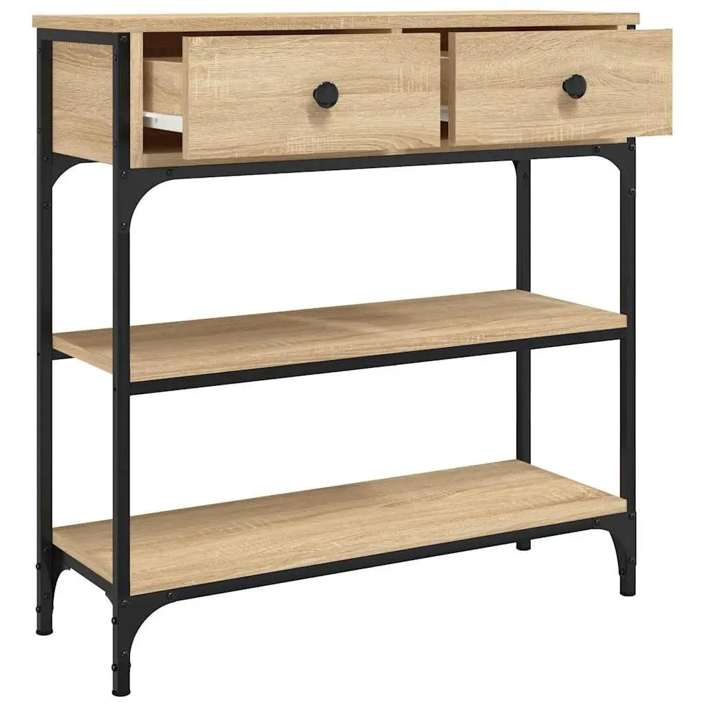 Console Table Engineered Wood Brown 72.5cm W x 25cm D x 75cm H