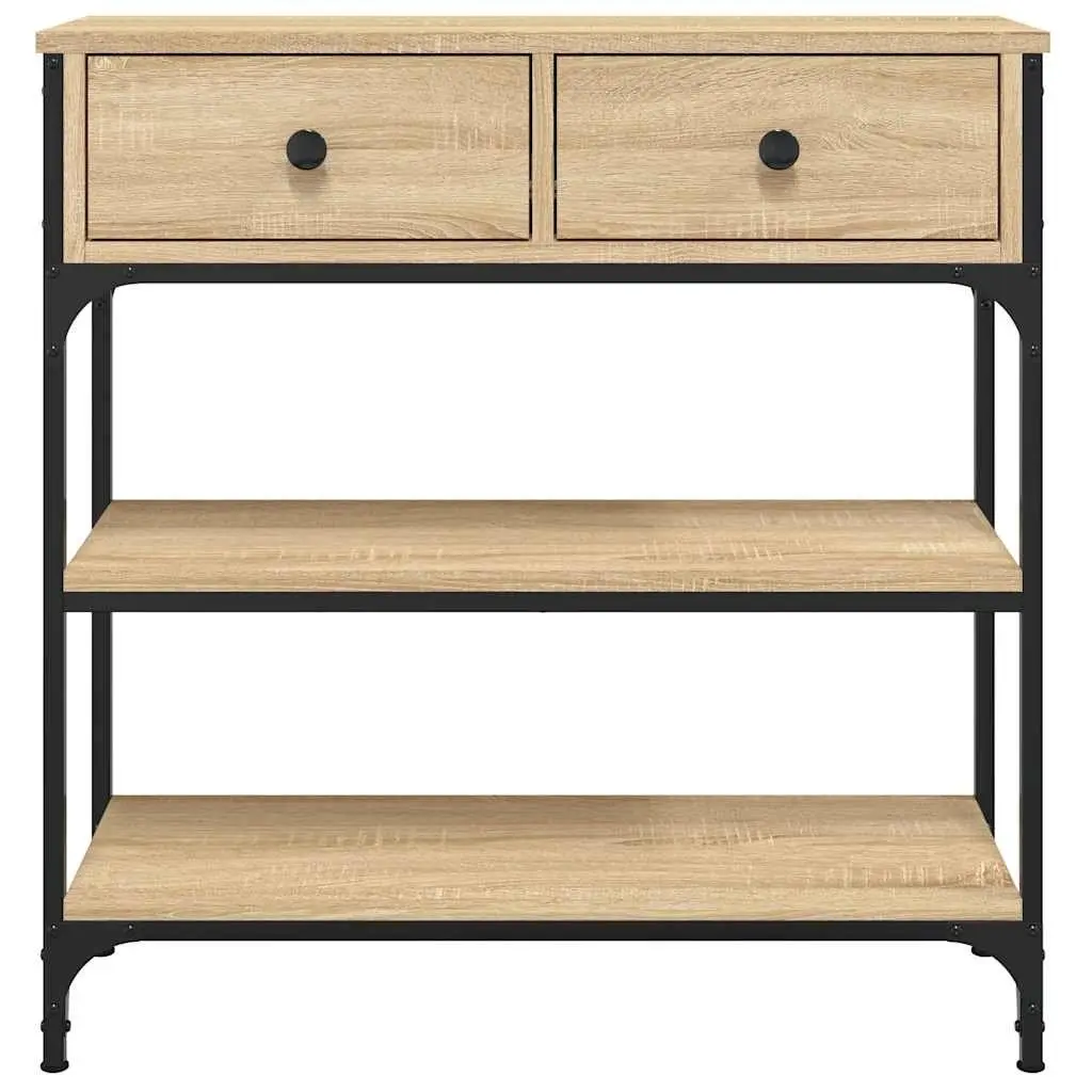 Console Table Engineered Wood Brown 72.5cm W x 25cm D x 75cm H