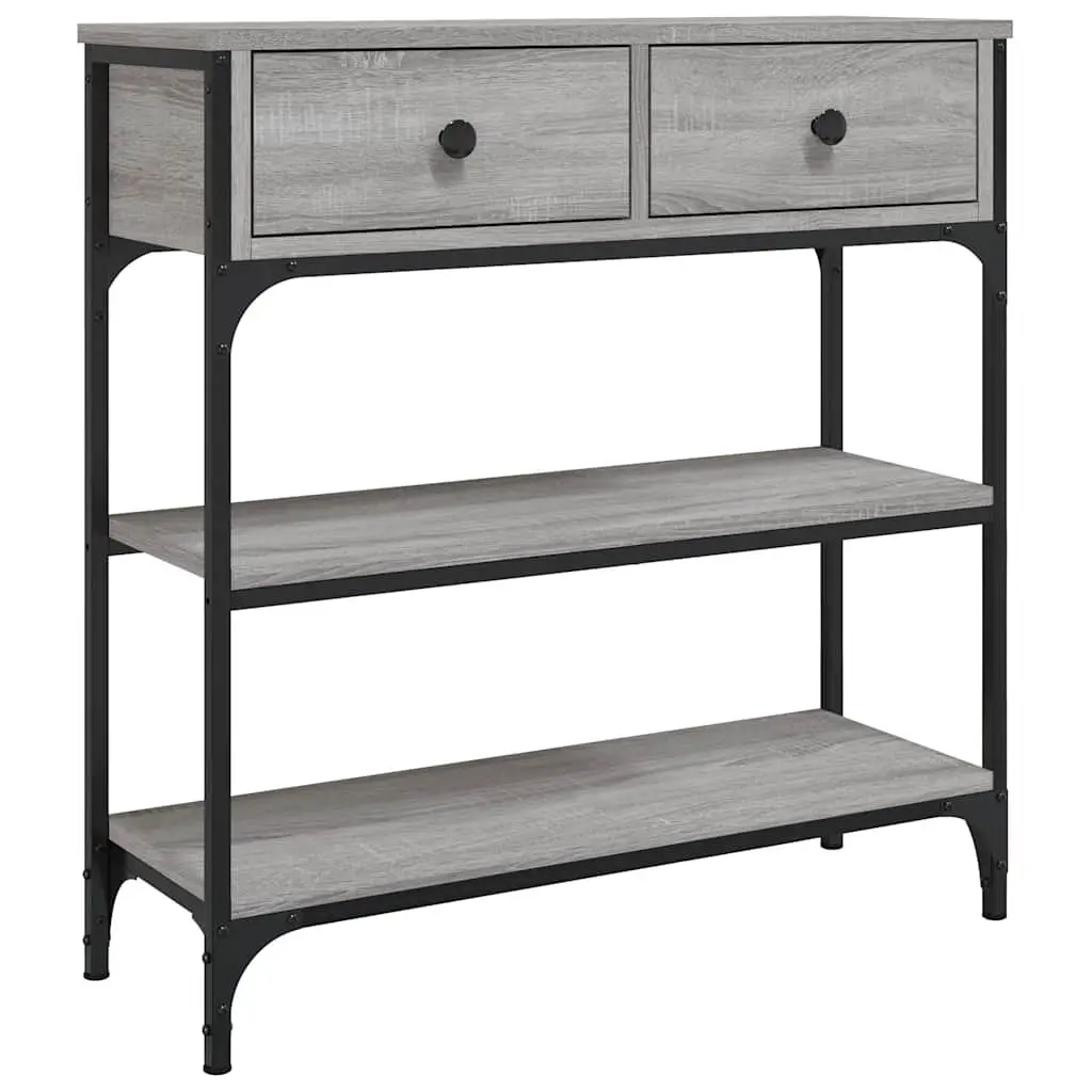 Console Table Grey Sonoma 72.5x25x75 cm End Table Hall Entryway Storage