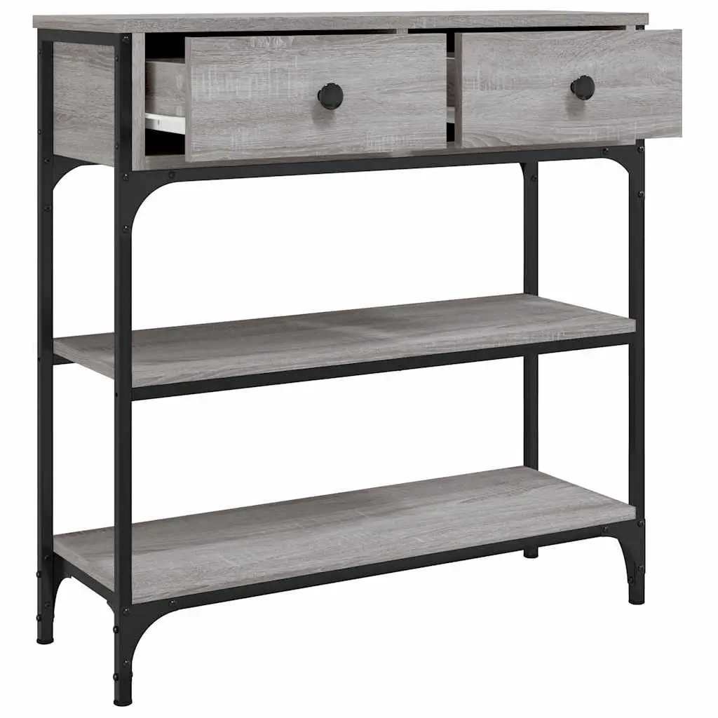 Console Table Grey Sonoma 72.5x25x75 cm End Table Hall Entryway Storage