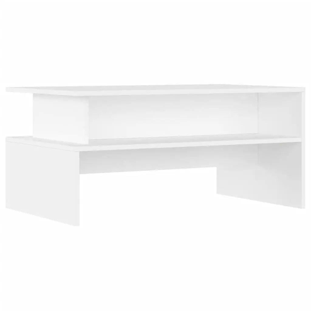 White Coffee Table with Storage