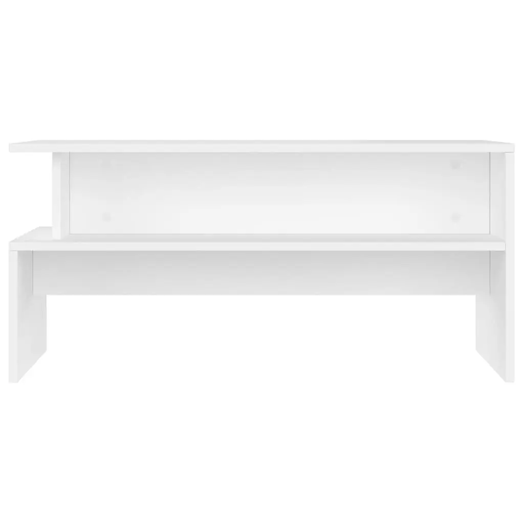 White Coffee Table with Storage