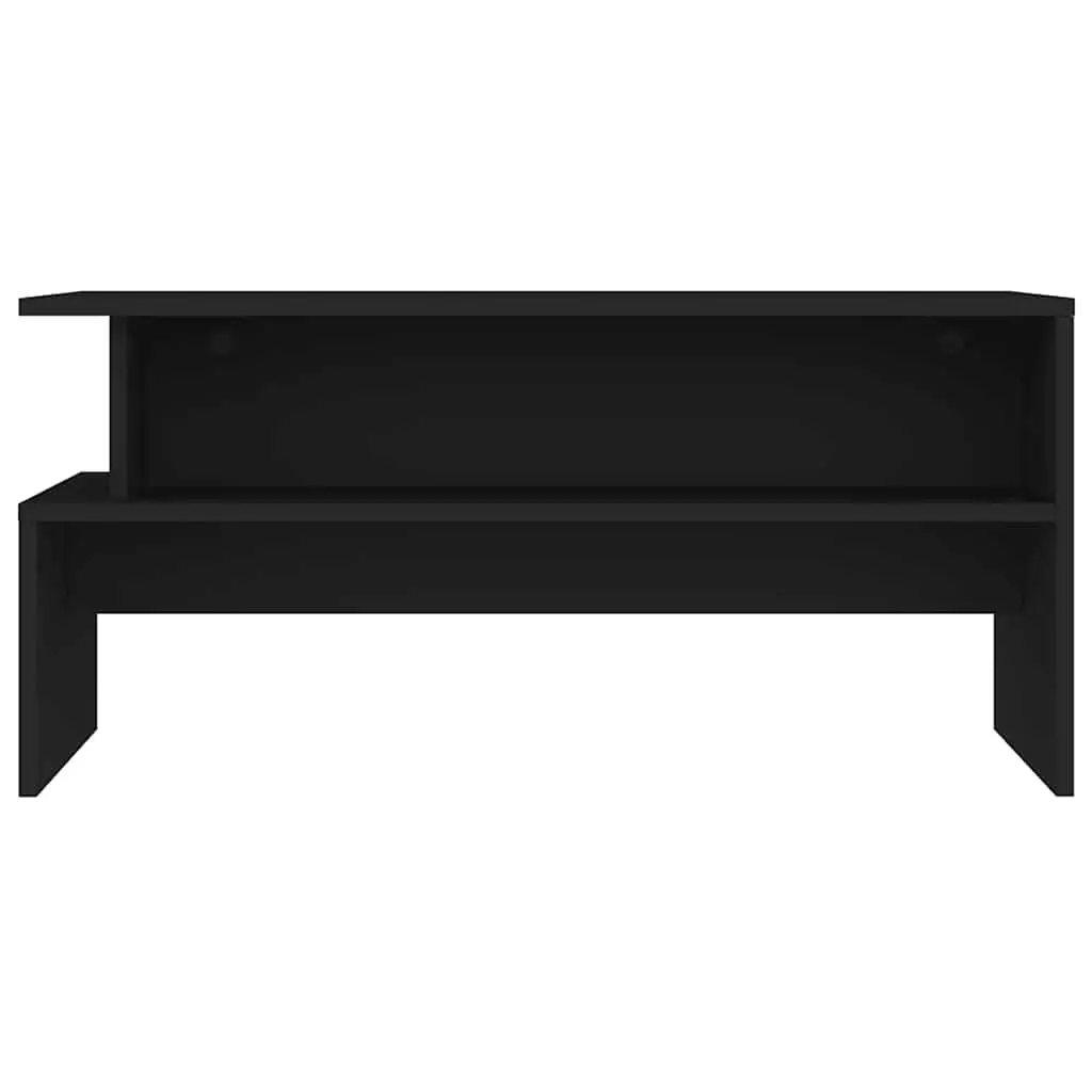 Coffee Table Black Storage 90L x 55W x 42.5H cm