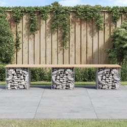 Friendly Garden Bench with Rustic Charm