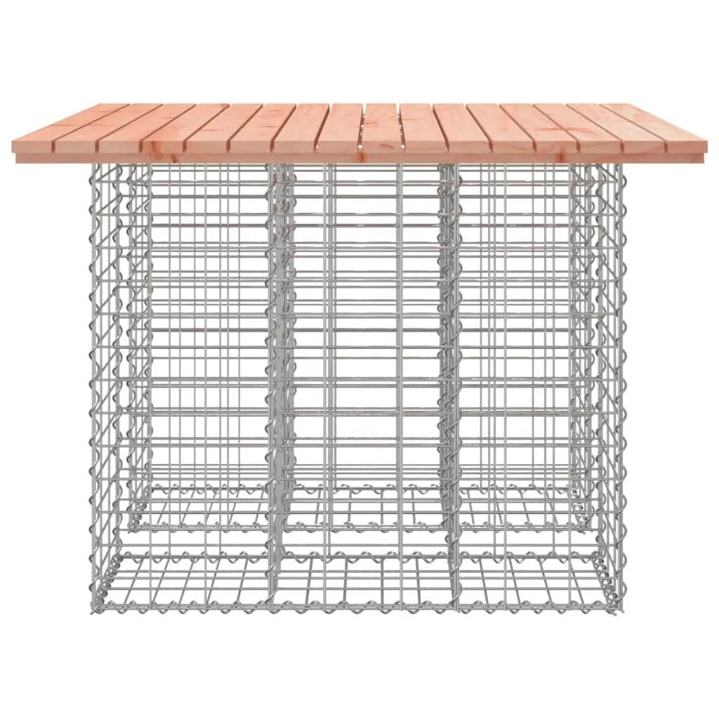 Garden Table Gabion Design Solid Wood Douglas Outdoor Patio Furniture Brown