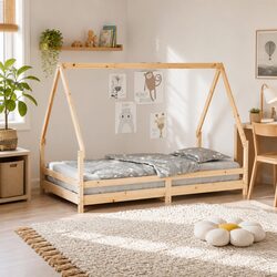 Your Child's Bed Frame - Solid Pine House Design