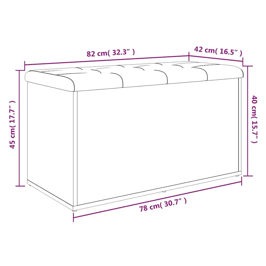 Storage Bench White 82x42x45 cm Hallway Entryway Shoe Padded Seat Hinged Lid