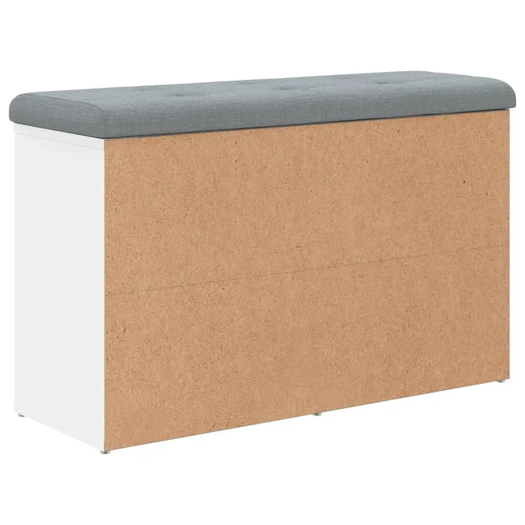 Shoe Bench Storage Seating White Hallway Entryway Furniture Padded Cushion
