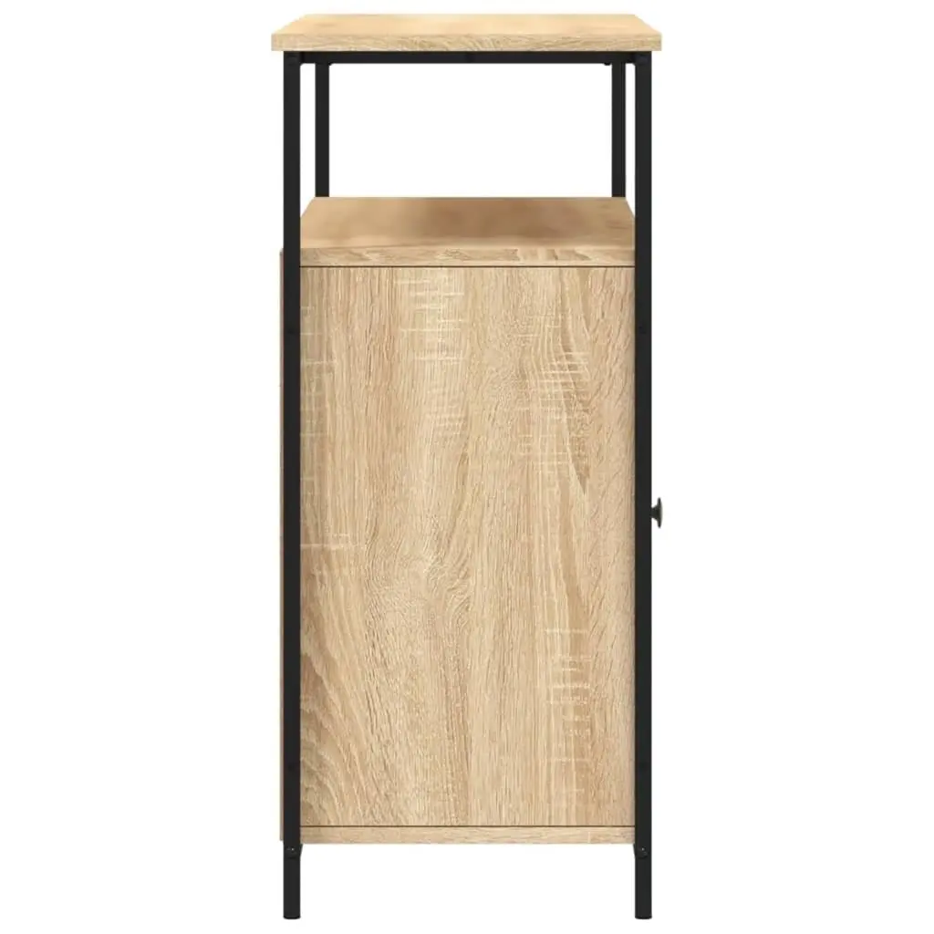 Sideboard Brown Engineered Wood Storage Cabinet 100W x 35D x 80H cm