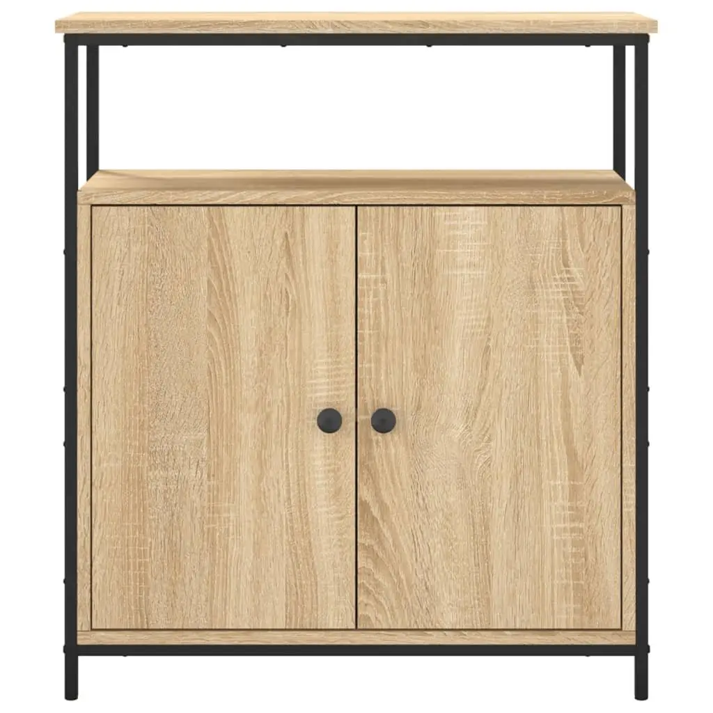 Sideboard Storage Cabinet Brown Engineered Wood 70W x 30D x 80H cm