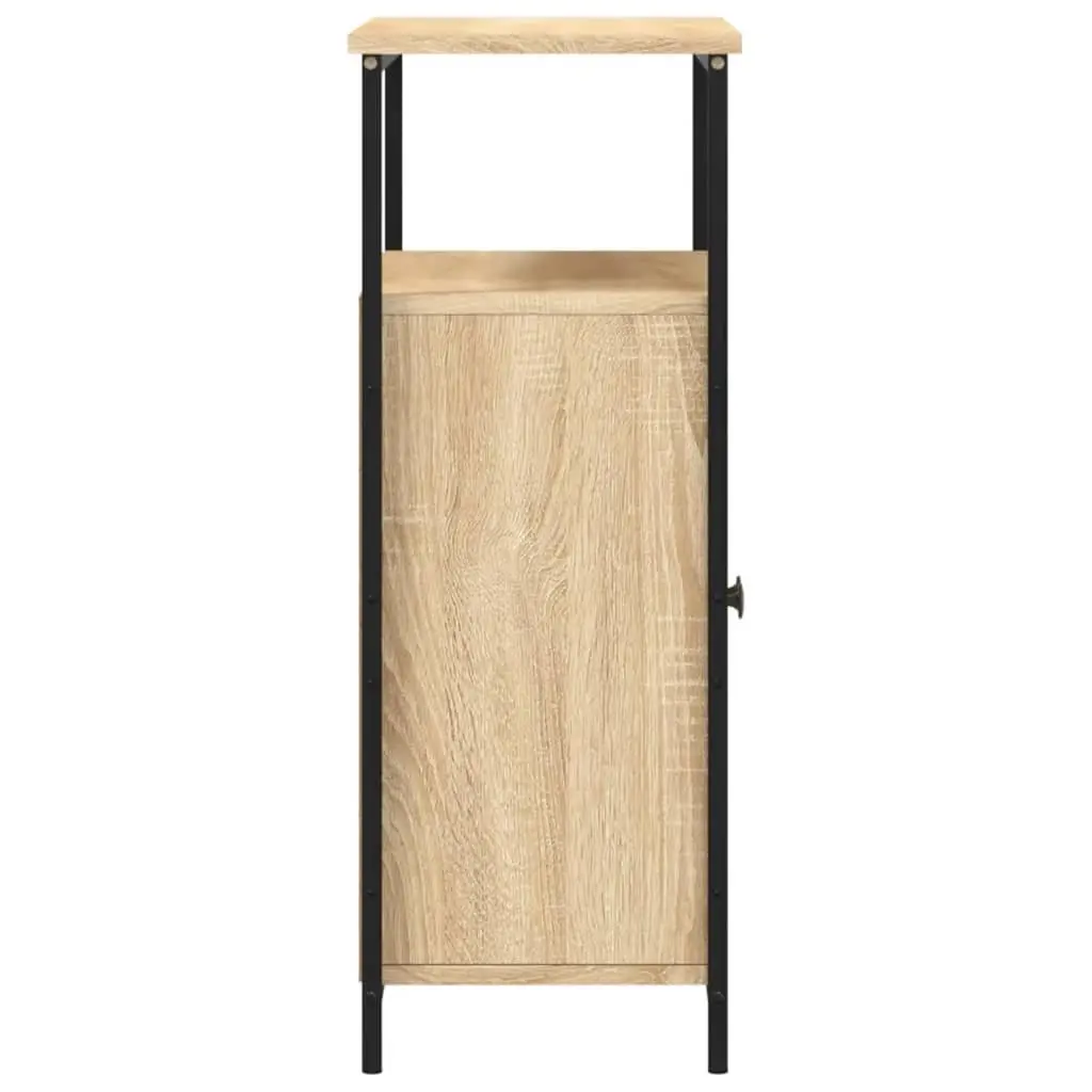 Sideboard Storage Cabinet Brown Engineered Wood 70W x 30D x 80H cm