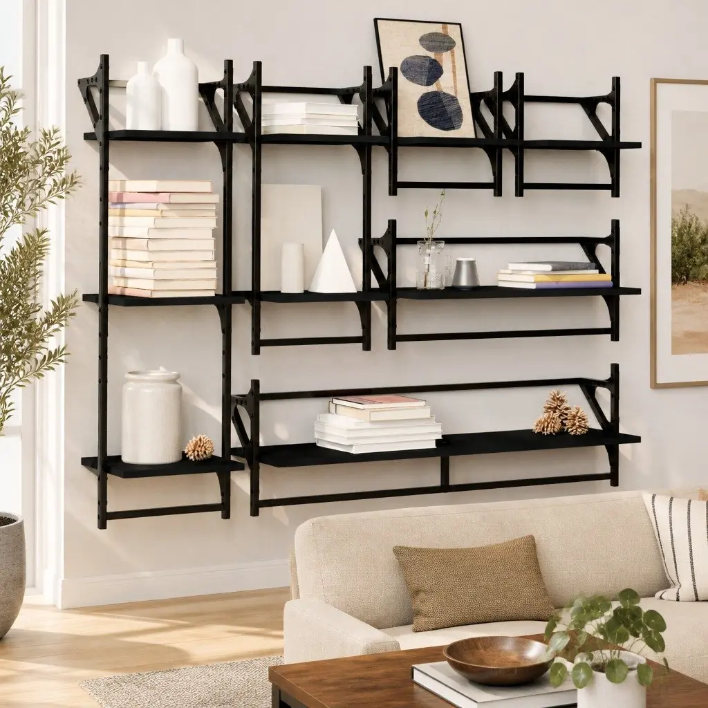 6-Piece Wall Shelf Set