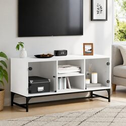 Your Ideal White Glass Door TV Cabinet for Media Storage