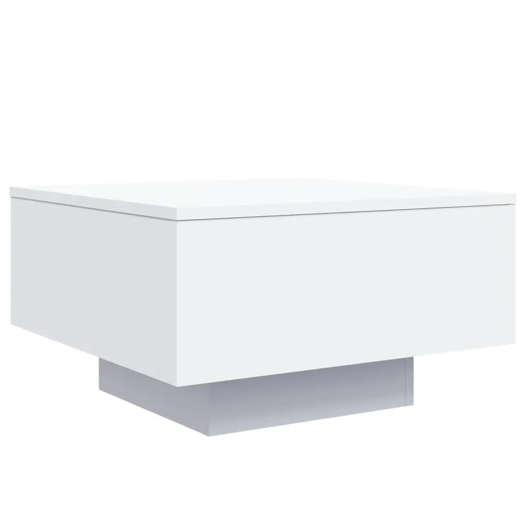 Coffee Table Modern White 55 x 55 x 31 cm Living Room Accent Side Tea Table