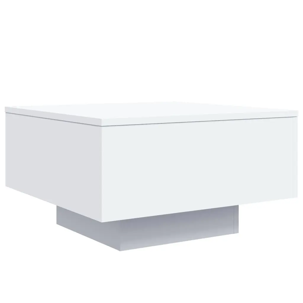 Coffee Table Modern White 55 x 55 x 31 cm Living Room Accent Side Tea Table
