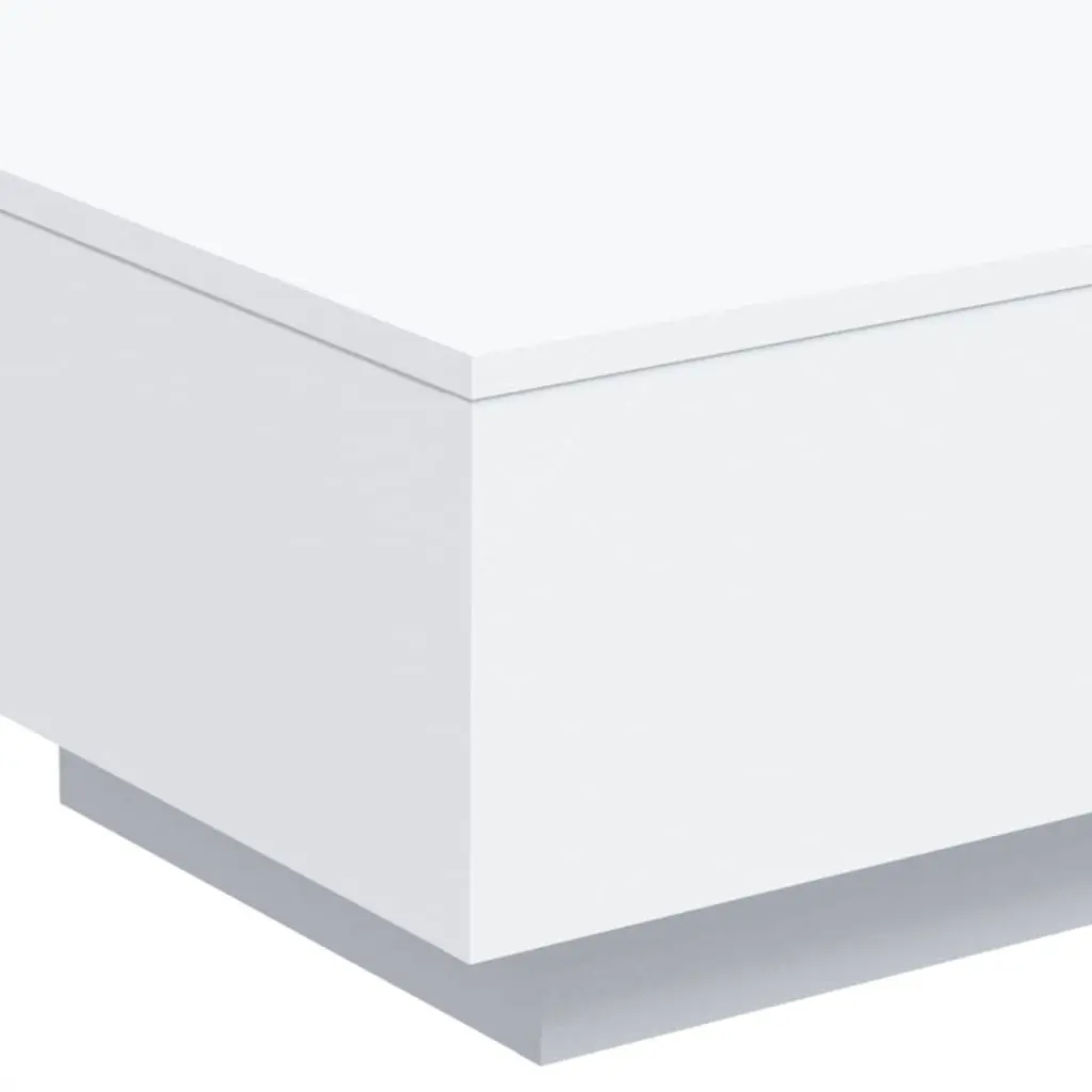 Coffee Table Modern White 55 x 55 x 31 cm Living Room Accent Side Tea Table