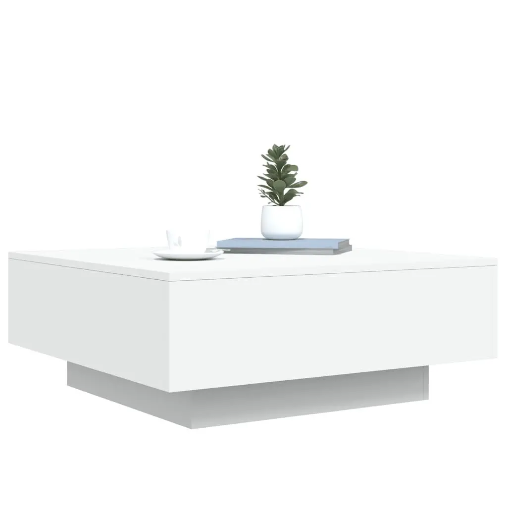 Coffee Table Modern White 80x80x31cm