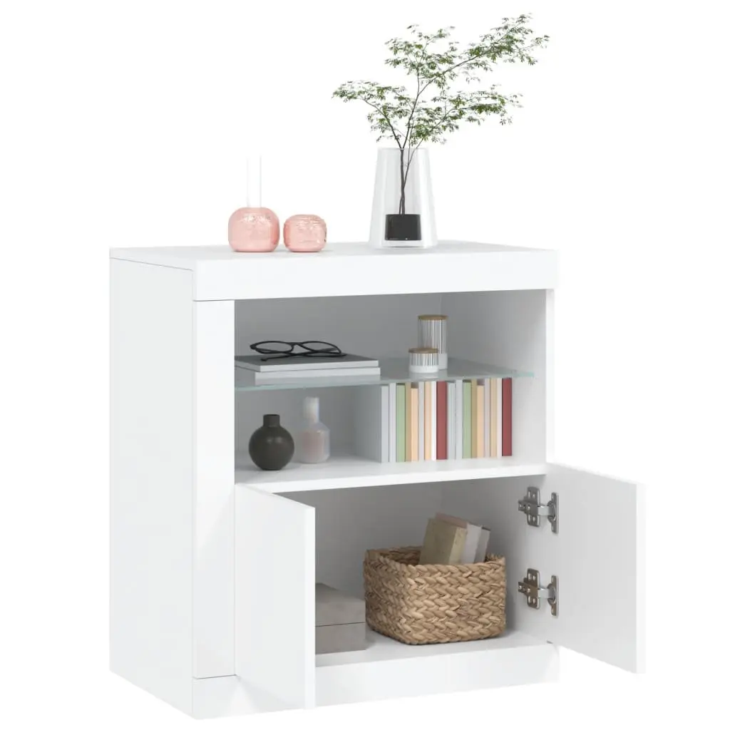 White Sideboard with LED Lights