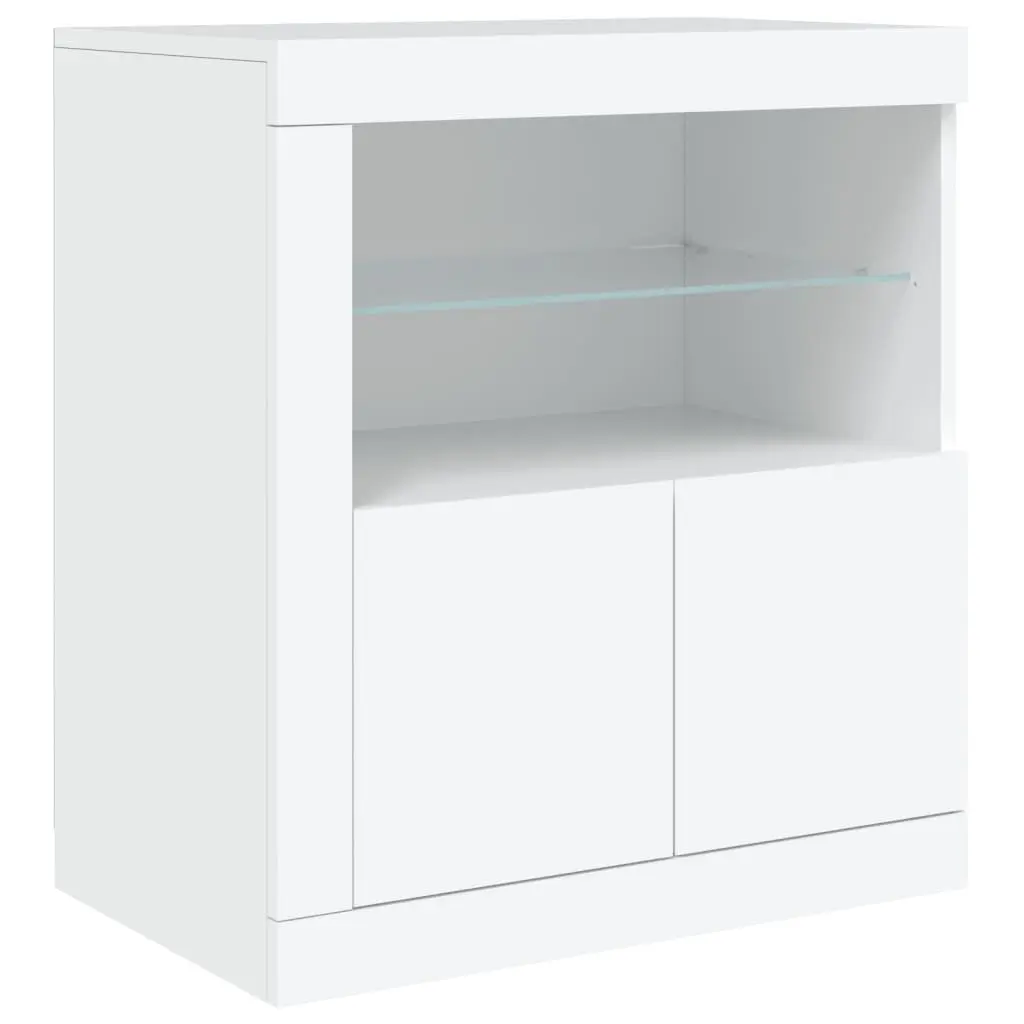 White Sideboard with LED Lights
