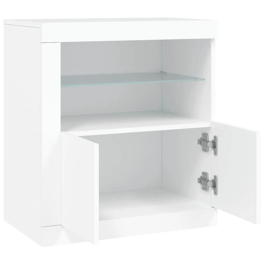 White Sideboard with LED Lights