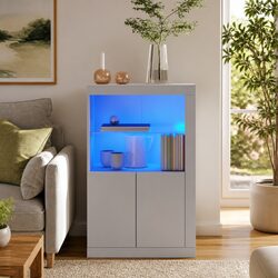 Your Friendly Side Cabinet with RGB LED Features