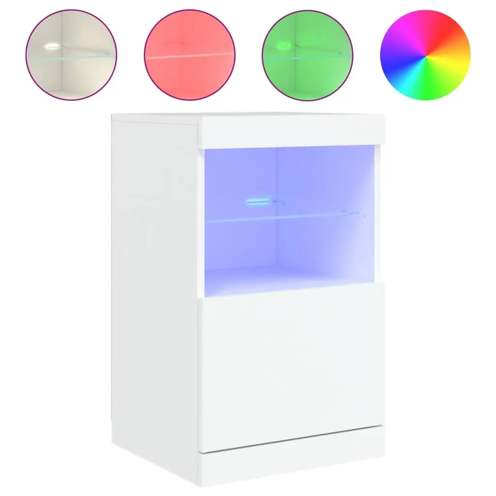 White Sideboard with LED Lights