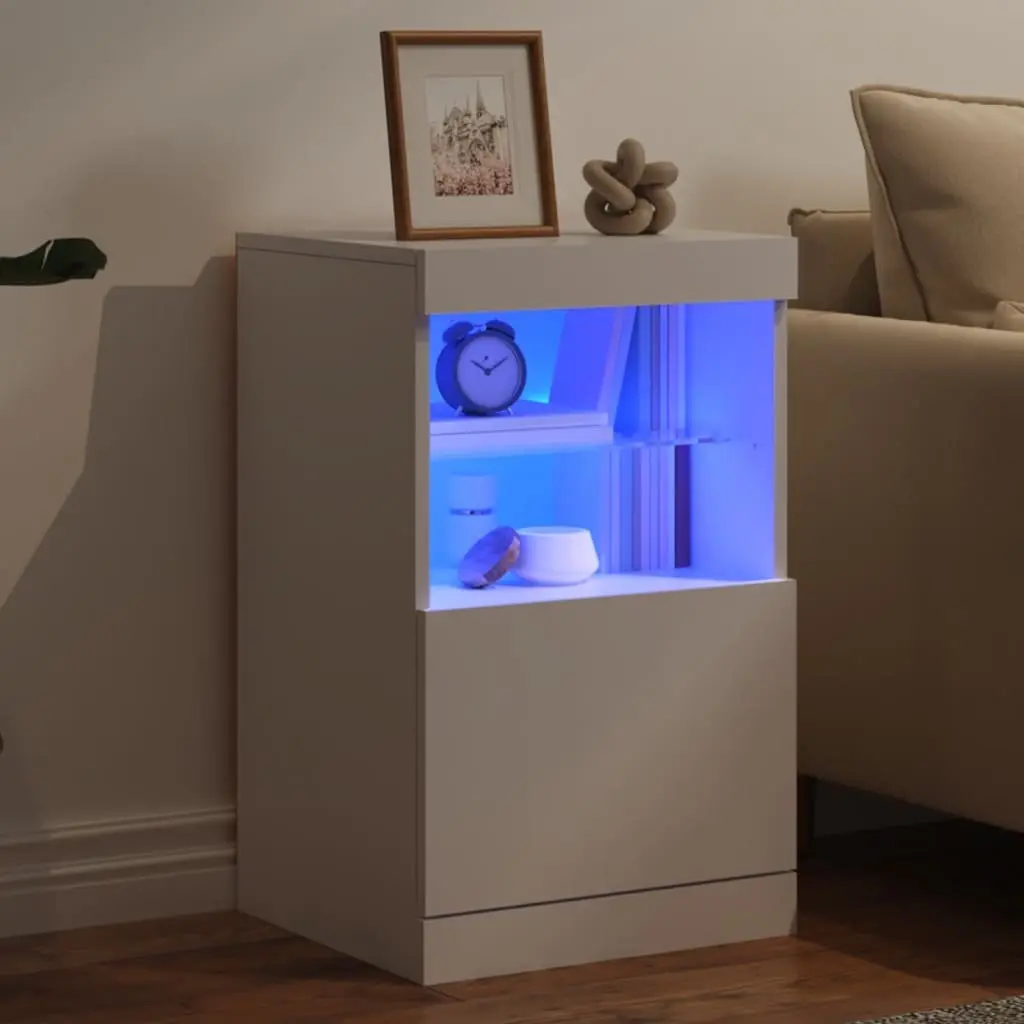 White Sideboard with LED Lights