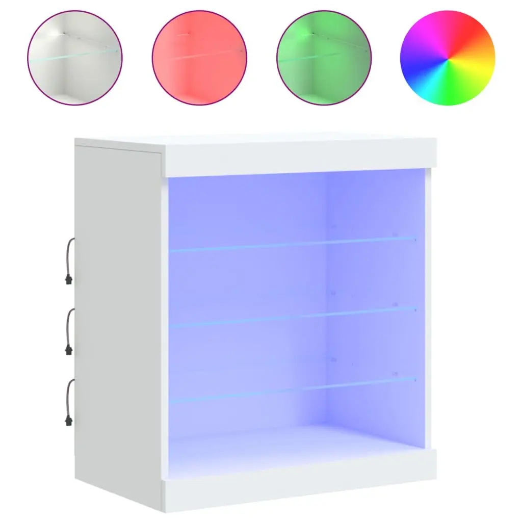 White Sideboard with RGB Lighting