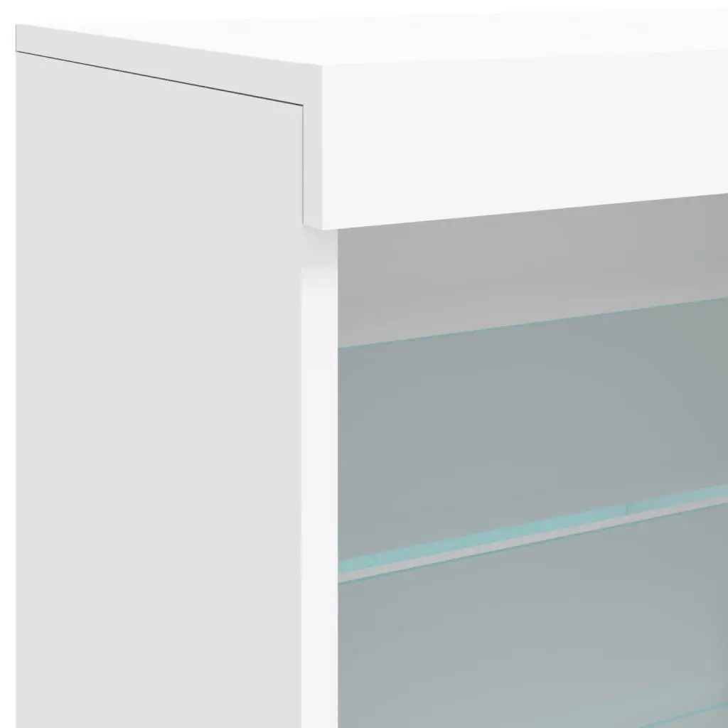 White Sideboard with RGB Lighting
