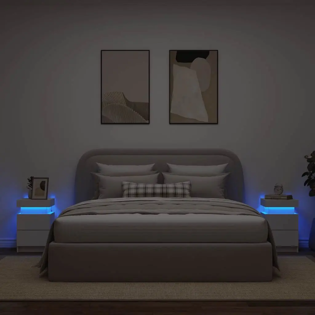 RGB LED Bedside Table