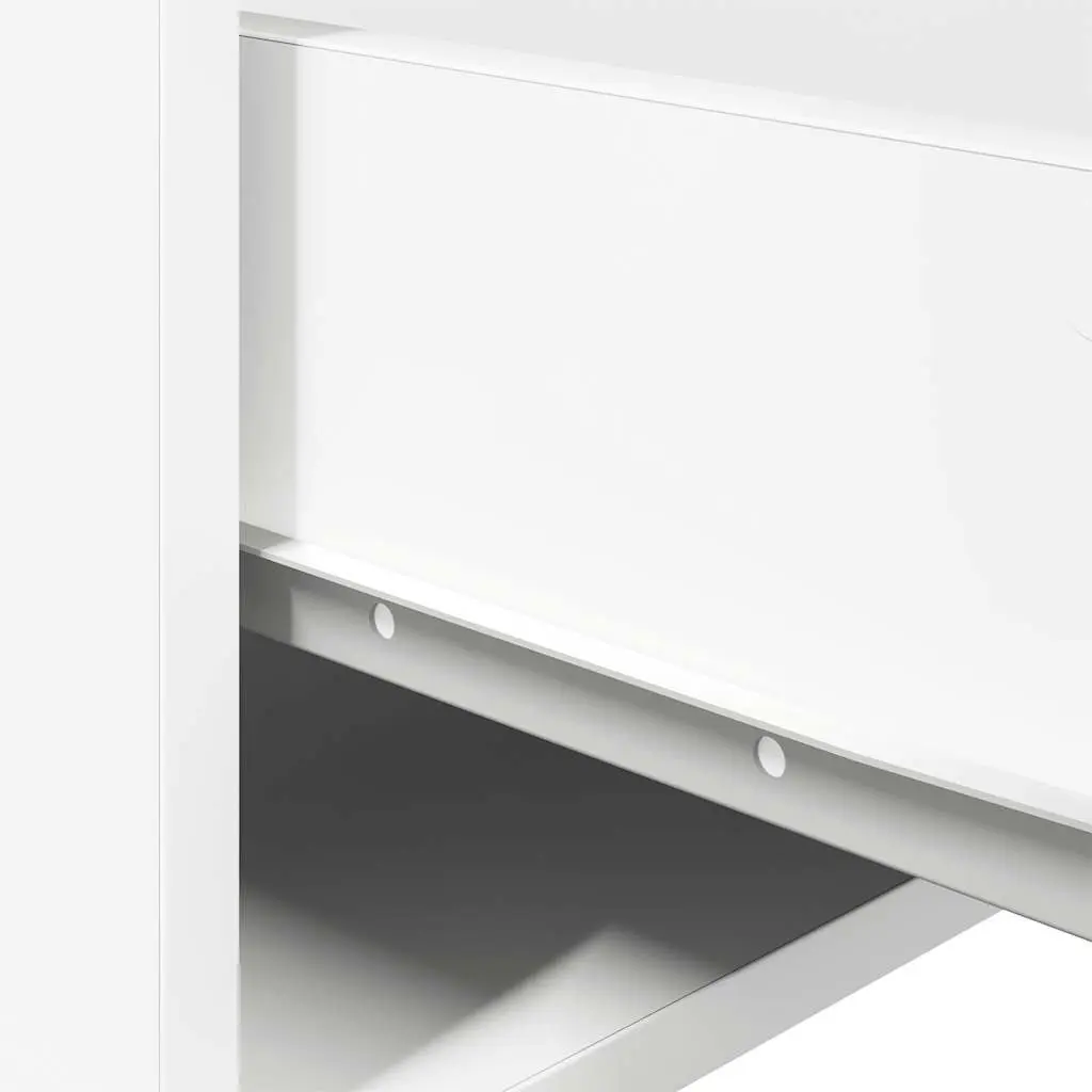 Wall-mounted Storage Cabinet White with RGB LED Lights for Bedroom Essentials