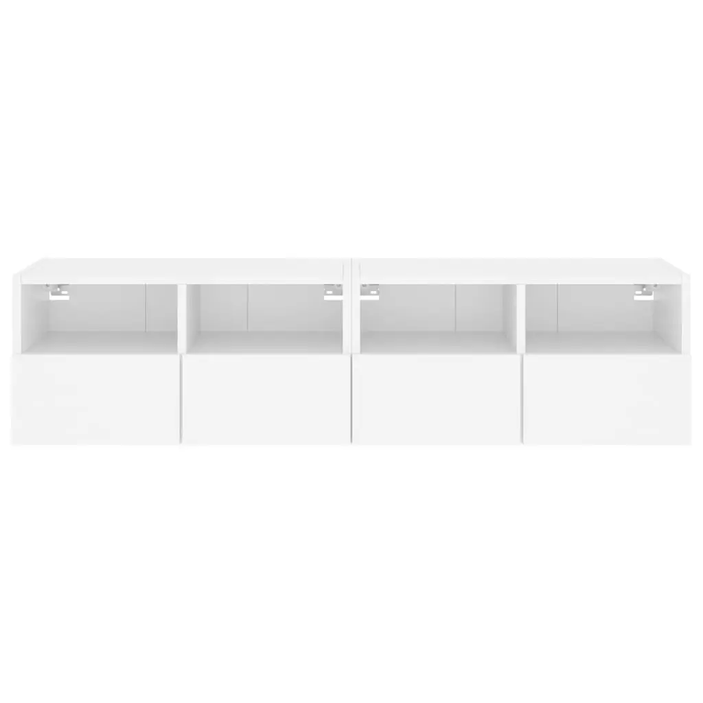 TV Wall Cabinet Floating Storage Unit White 60x30x30cm