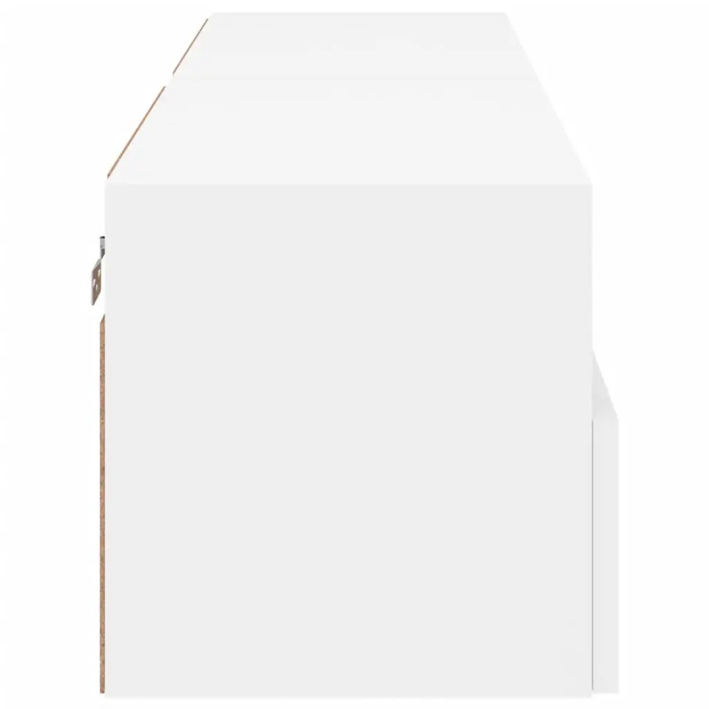 TV Wall Cabinet Floating Storage Unit White 60x30x30cm