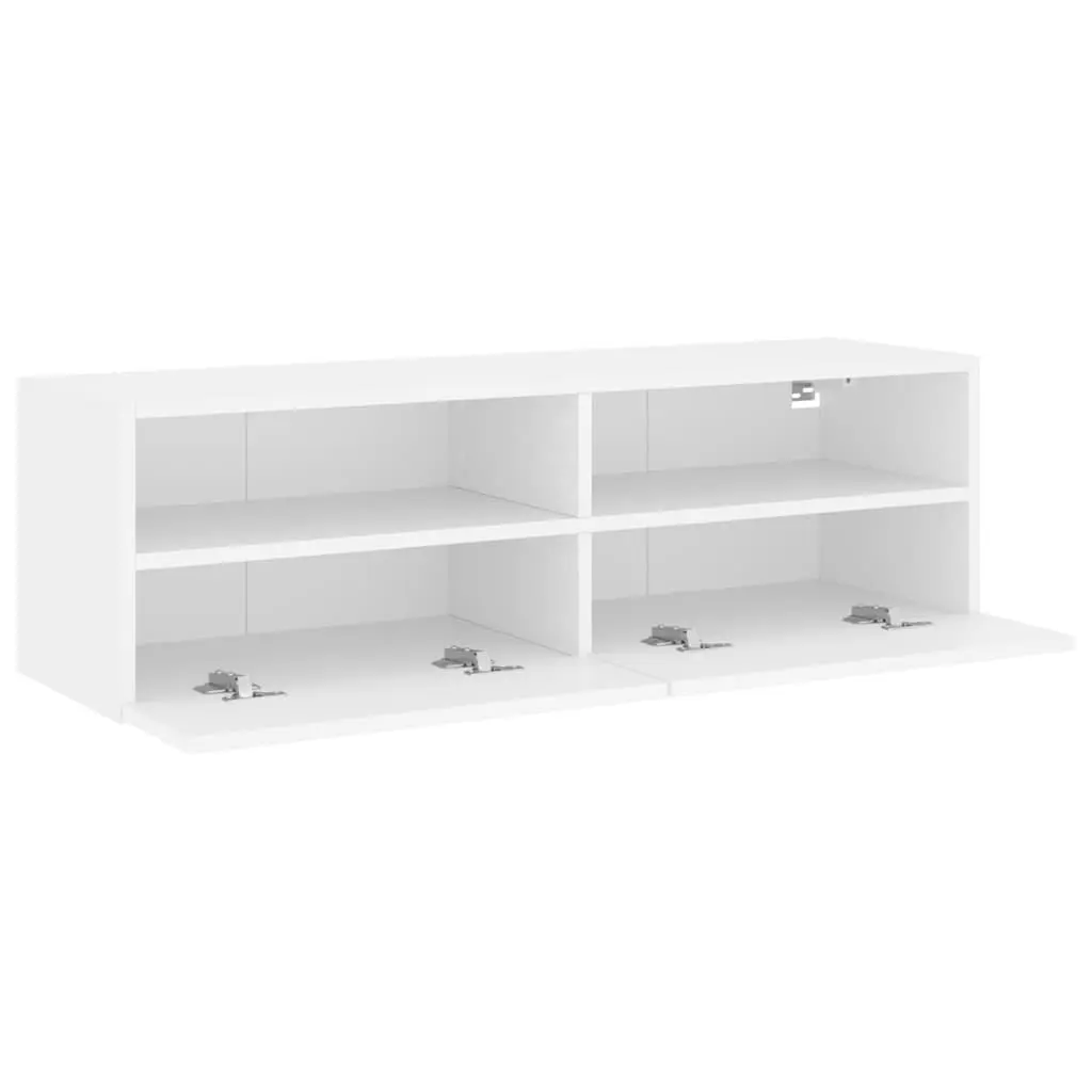 TV Wall Cabinet White Floating Media Unit 100 x 30 x 30 cm