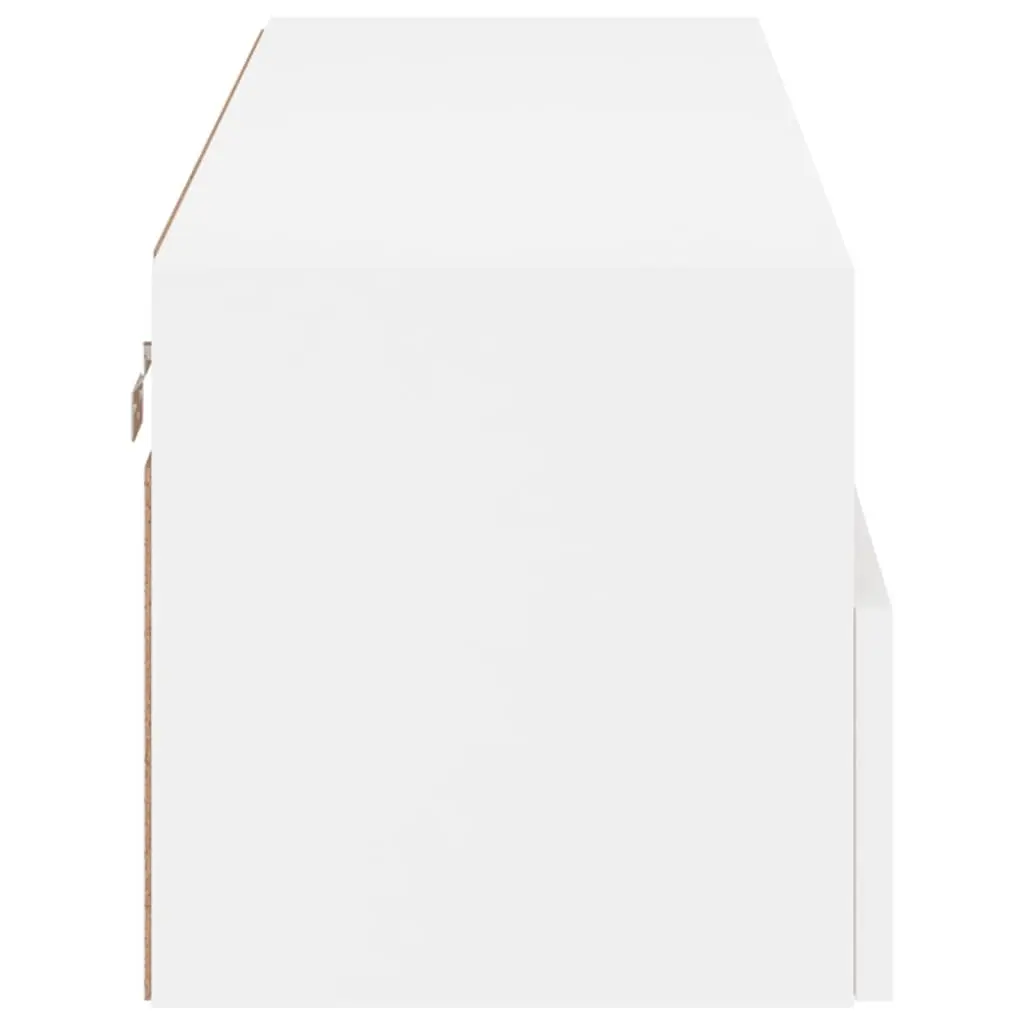 TV Wall Cabinet White Floating Media Unit 100 x 30 x 30 cm