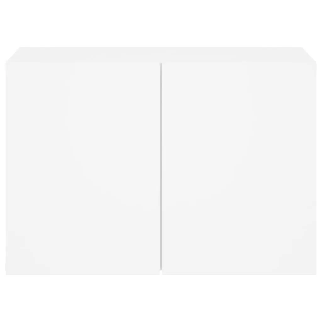 TV Cabinet Wall-mounted White Storage Unit 60x30x41cm