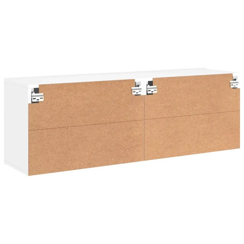 Wall-mounted TV Cabinets White Media Storage Units 2 pcs 60 x 30 x 41 cm