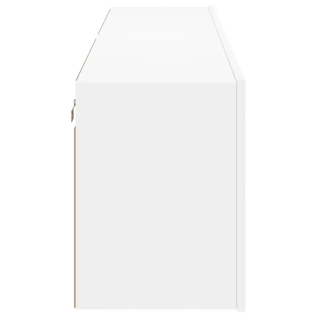 Wall-Mounted TV Cabinets White Storage Units 80x30x41cm