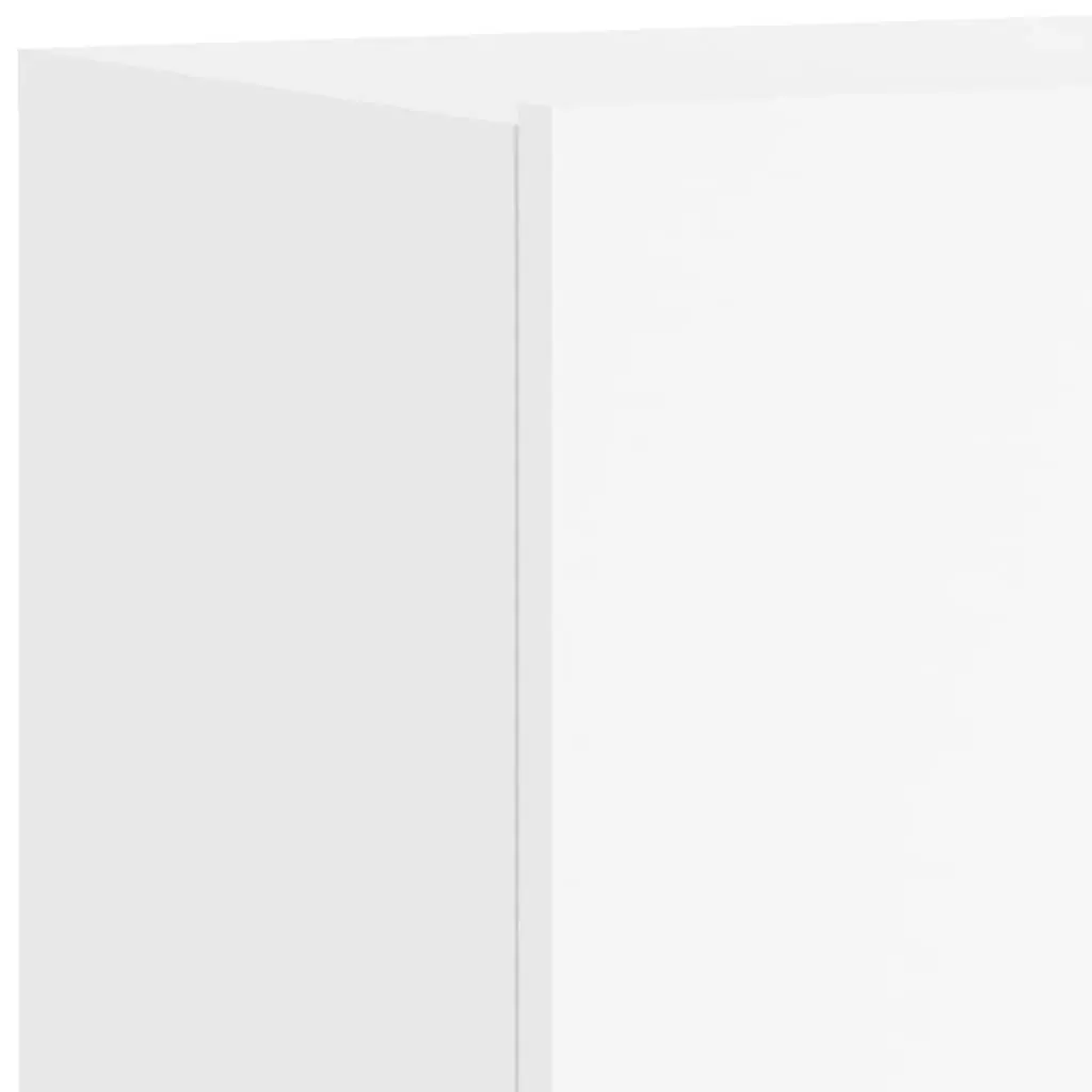 Wall-Mounted TV Cabinets White Storage Units 80x30x41cm