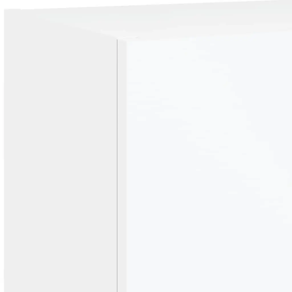 TV Cabinets Wall-Mounted with RGB LED Lights 40.5x30x90cm White Set of 2