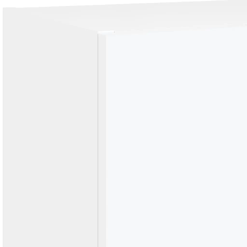 TV Cabinet RGB LED Lights Wall-Mounted White Storage Unit 40.5 x 30 x 102 cm