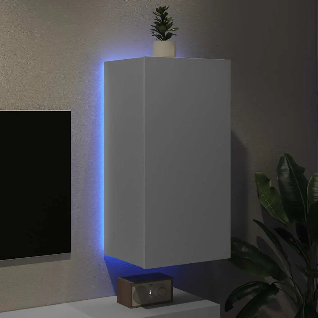 Floating TV Cabinet with RGB LED Lights