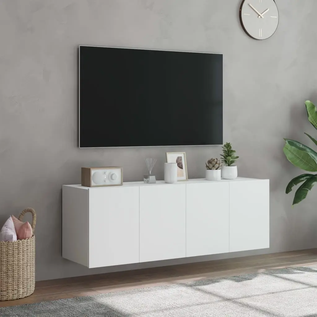 White Floating TV Cabinets