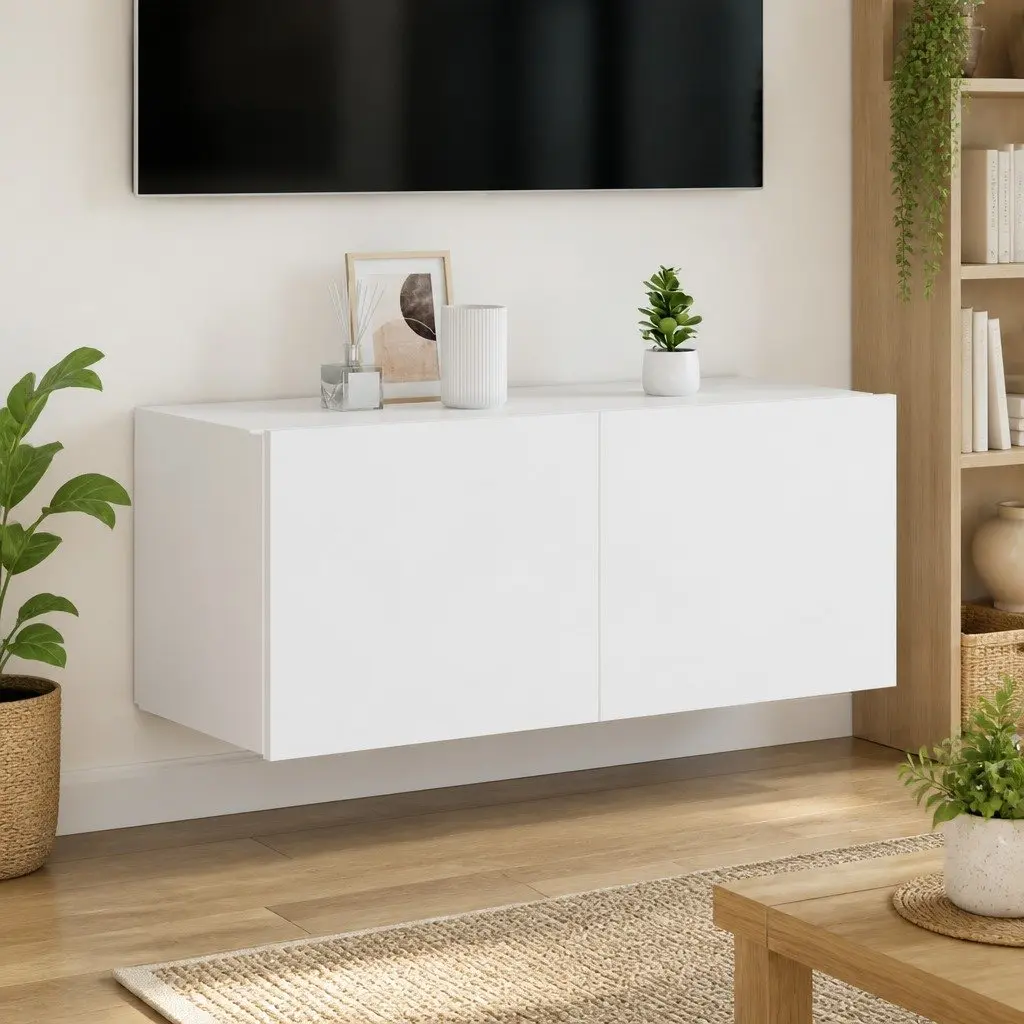 White TV Wall Cabinet