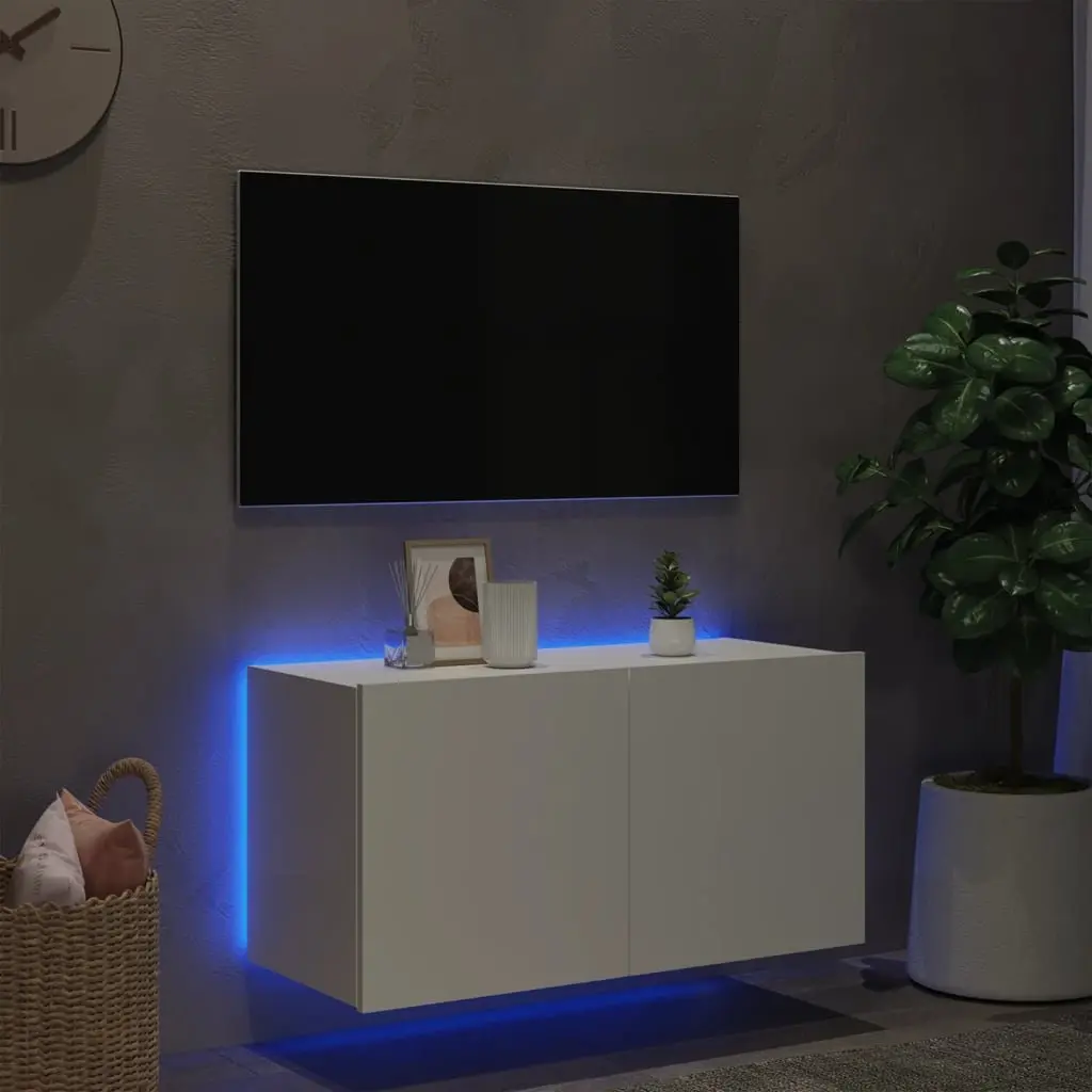 White TV Wall Cabinet