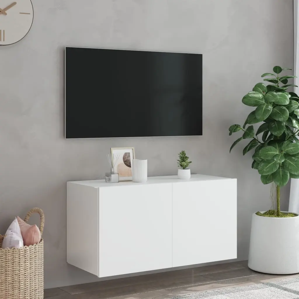 White TV Wall Cabinet