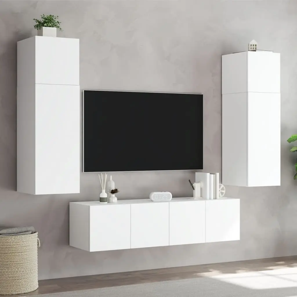 White TV Wall Cabinet