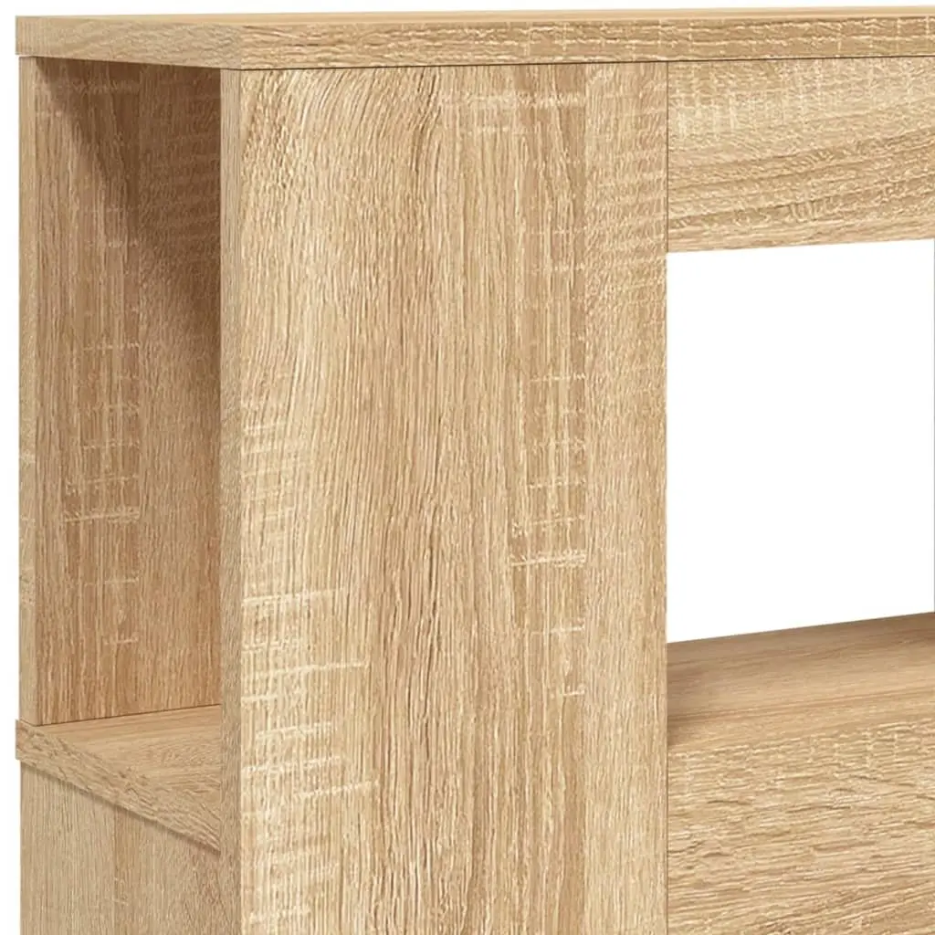LED Headboard RGB LED Lights 120cm Engineered Wood Modern Storage Display
