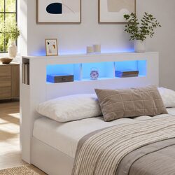 Your New Favorite LED Headboard 160cm in White